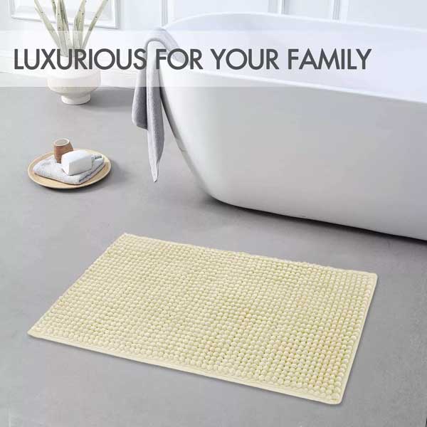 Anti Slip Soft Washable Bath Mat Rugs Water Absorbent Shower Mat 