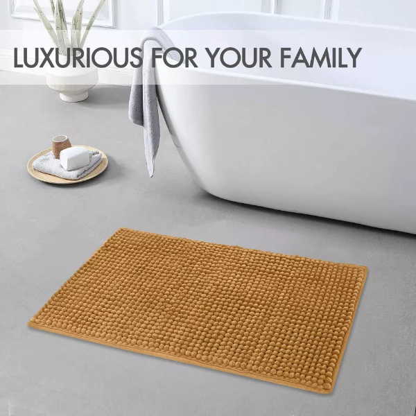 Anti Slip Soft Washable Bath Mat Rugs Water Absorbent Shower Mat 