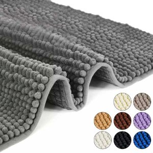 Anti Slip Soft Washable Bath Mat Rugs Water Absorbent Shower Mat 