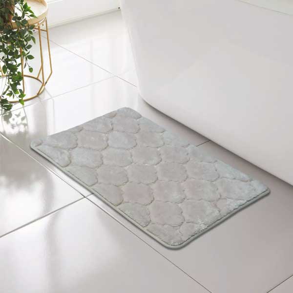 Classic Shell Greek Comfort Memory Foam Bath Mat Anti Slip Rug