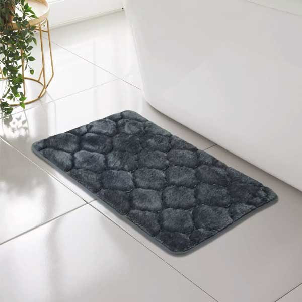 Classic Shell Greek Comfort Memory Foam Bath Mat Anti Slip Rug