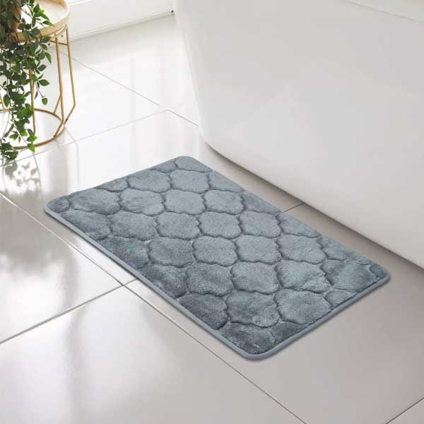 Classic Shell Greek Comfort Memory Foam Bath Mat Anti Slip Rug