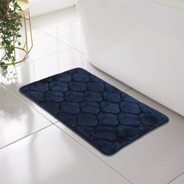 Classic Shell Greek Comfort Memory Foam Bath Mat Anti Slip Rug