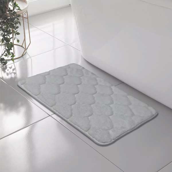 Classic Shell Greek Comfort Memory Foam Bath Mat Anti Slip Rug