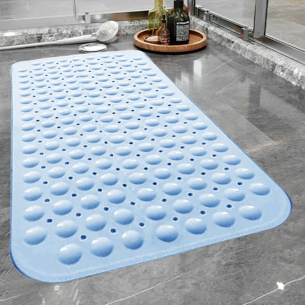 Non Slip Bath Mat Bathtub Bathroom Shower Mat Extra Large Rubber Strong Suction