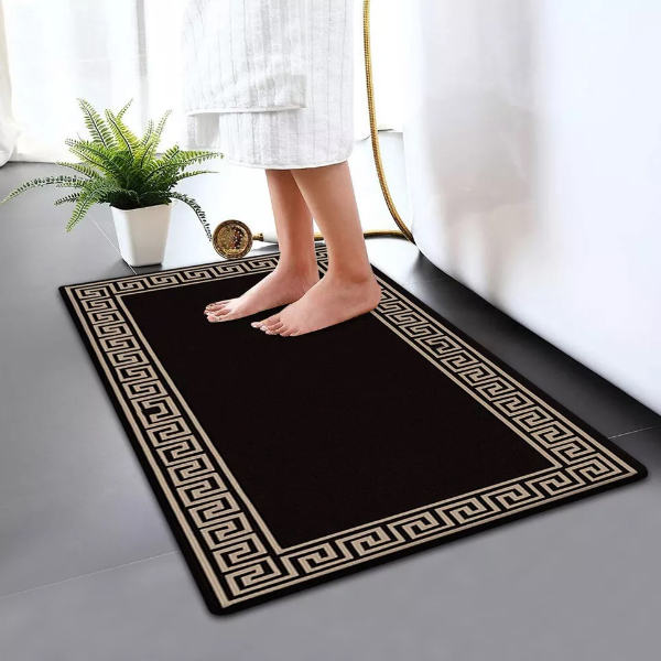 Non Slip Bath Mat Water Absorbent Toilet Pedestal Mats Small Large Bathroom Rug