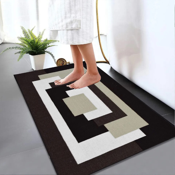 Non Slip Bath Mat Water Absorbent Toilet Pedestal Mats Small Large Bathroom Rug