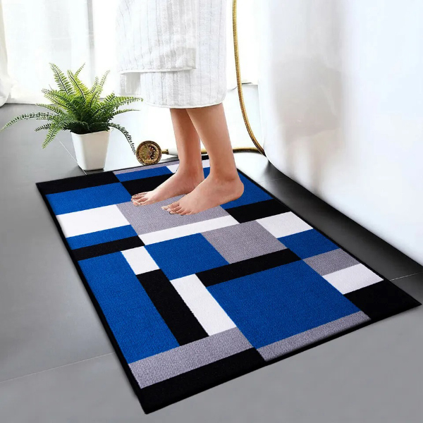 Non Slip Bath Mat Water Absorbent Toilet Pedestal Mats Small Large Bathroom Rug