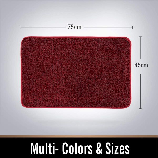 Polyester Dirt Trapper Doormat Non Slip Entrance Rug for Front Door Super Absorbent, Machine Washable