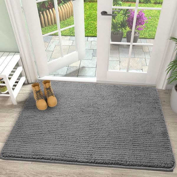 Super Absorbent Doormats Dirt Trapper Non Slip Machine Washable For Front Door Indoor, Outdoor