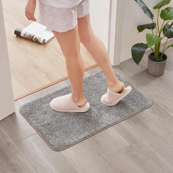 Super Absorbent Water Low Profile Mats Washable Non Slip Rubber Entrance Rug for Front Door 